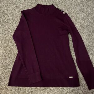 Calvin Klein Deep Purple Knit Sweater